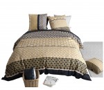 Housse de couette + 2 taies 240 x 260 cm Luxore