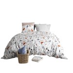 Housse couette + 2 taies 240 x 260 cm Floria
