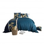 Housse couette + 2 taies 240 x 260 cm Feuillage tropea