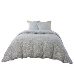 Housse de couette + taies gaze de coton 220 x 240 cm Edane