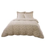 Housse de couette + taies gaze de coton 240 x 260 cm Liveo