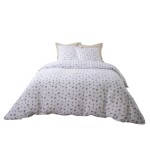 Housse de couette + taies gaze de coton 220 x 240 cm Loucas