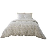Housse de couette + taies gaze de coton 240 x 260 cm Lucile