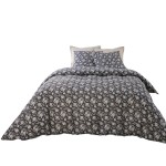 Housse de couette + taies gaze de coton 240 x 260 cm Sakura