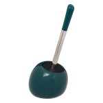Brosse WC avec Porte-Brosse - Design Moderne et Compact bleu petrole
