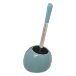 Brosse WC avec Porte-Brosse - Design Moderne et Compact bleu artique