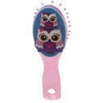 Brosse  cheveux Chouette bleu