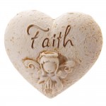 Statuette Coeur Ange Porte-Bonheur dans son Sac cadeau Faith