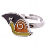 Bague d'humeur Escargot orange