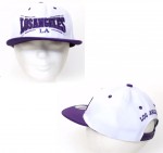 LOS ANGELES Casquette blanche et violette