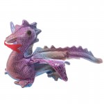 Presse papier animal de sable Dragon fushia