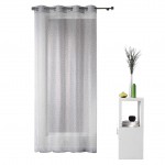 Panneau Rideau Voile Tunis Gris 140 x 240 cm