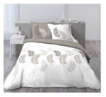 Parure Housse de couette Flanelle 200 x 200 cm Goyave