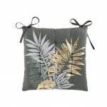 Assise de chaise matelasse 40 x 40 cm Tropical gold