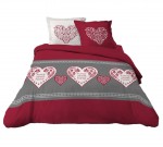 Housse couette + taies 220 x 240 cm Home Sweet Home
