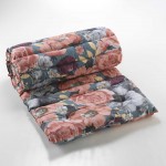 Coussin de sol ou Bain de soleil 60 x 180 cm Bouquet Rosalie