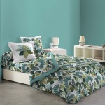 Housse de couette coton 6 pieces Feuilles Panazio