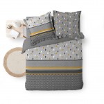 Housse couette + taies 220 x 240 cm Pop et chic