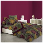 Housse de couette coton 6 pieces 240 x 260 cm Tropique Florale