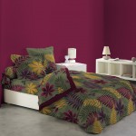 Housse de couette coton 6 pieces Tropique Florale