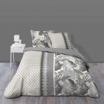 Parure Housse de couette + taie Nature charme