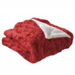 Plaid 125 x 150 cm Eskimos rouge