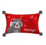Coussin 30 x 50 cm Cool Music rouge