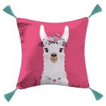 Coussin 40 x 40 cm Pink lama