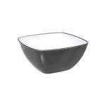 Saladier bicolore 25 cm Square charbon