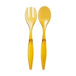 Lot de 2 couverts a salade 6 x 29 cm Grand Chef moutarde