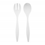 Lot de 2 couverts a salade 6 x 29 cm Grand Chef blanc