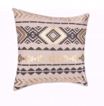 Housse de Coussin Etnik gold 40 x 40 cm gris