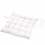 Coussin de chaise assise matelass 40 x 40 cm Blanc