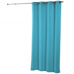 Rideau a oeillets 140 x 260 cm Essence bleu