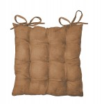 Assise matelass�e Suedine Fauve