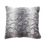 Coussin a poil doux 40 x 40 cm Sibrie gris