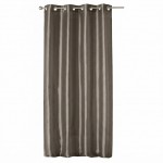 Rideau � oeillets schantung 140 x 240 cm Shana noisette