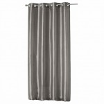 Rideau � oeillets schantung 140 x 240 cm Shana gris perle