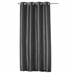 Rideau � oeillets schantung 140 x 280 cm Shana anthracite
