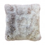 Coussin a poils doux 40 x 40 cm Antartic chocolat