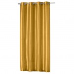 Rideau � oeillets schantung 140 x 240 cm Shana moutarde