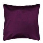Housse de coussin 40 x 40 cm Shantung Shana prune