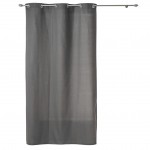Rideau a oeillets coton uni 140 x 240 cm Panama ardoise