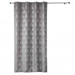 Rideau a oeillets 140 x 260 cm Frosty Gris