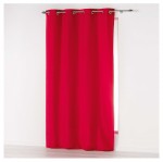 Rideau a oeillets Absolu 140 x 280 cm Rouge