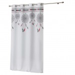 Rideau � oeillets 140 x 260 cm Indila Blanc Menthe