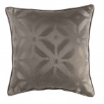 Coussin tisse Jacquard 60 x 60 cm chic Majestic taupe