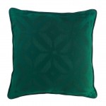 Coussin tisse Jacquard 40 x 40 cm chic Majestic vert