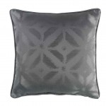 Coussin tisse Jacquard 60 x 60 cm chic Majestic anthracite