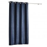 Rideau � oeillets velours 140x240cm paleo indigo